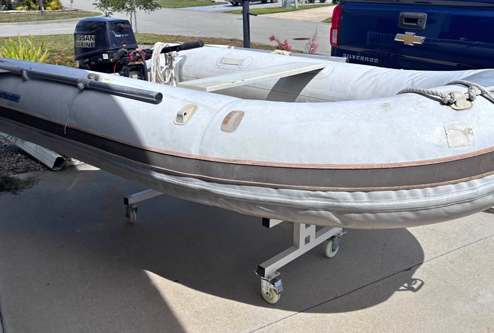 2011 Defender Industries 9.5 foot RIB tender with Nissan outboard